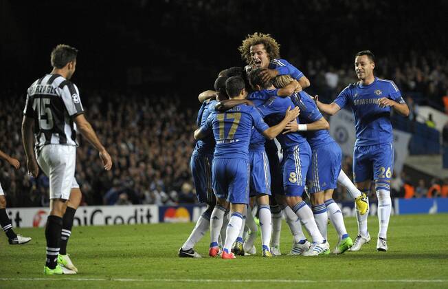 Oscar Chelsea Goal Celebration Chelsea FC London - Juventus Turin (Juve) xFedericoxTarditoxInsidefoto