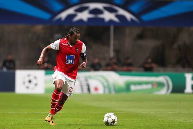 Alan of SC Braga in action during the UEFA Champions League, Group H, match against CFR Cluj at AXa Stadium in Braga. 