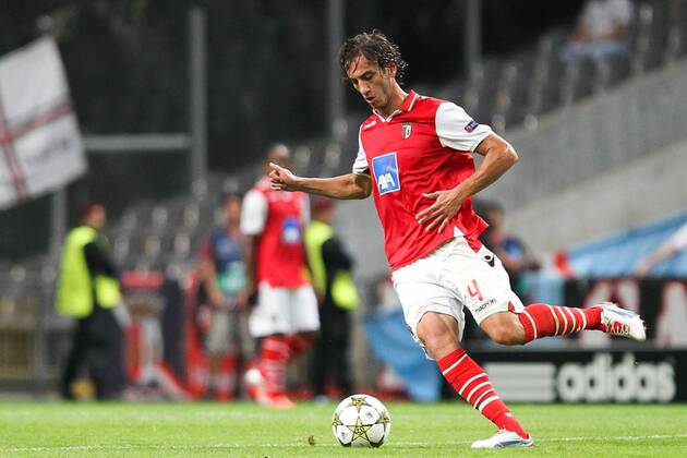 Nuno Andre Coelho of SC Braga in action during the UEFA Champions League, Group H, match against CFR Cluj at AXa Stadium in Braga. 