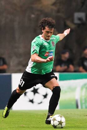 Matias Aguirregaray of CFR Cluj during the UEFA Champions League, Group H, match against SC Braga at AXa Stadium in Braga. 
