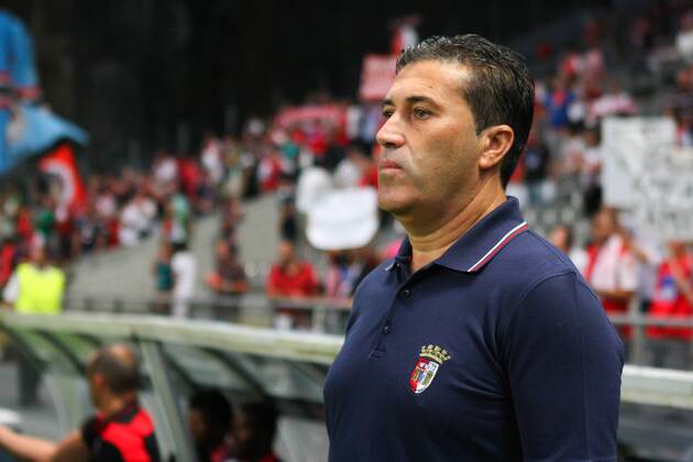 Jose Peseiro coach of SC Braga during the UEFA Champions League, Group H, match against CFR Cluj at AXa Stadium in Braga. 