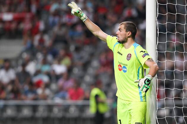 Mario Felgueiras of CFR Cluj during the UEFA Champions League, Group H, match against SC Braga at AXa Stadium in Braga. 