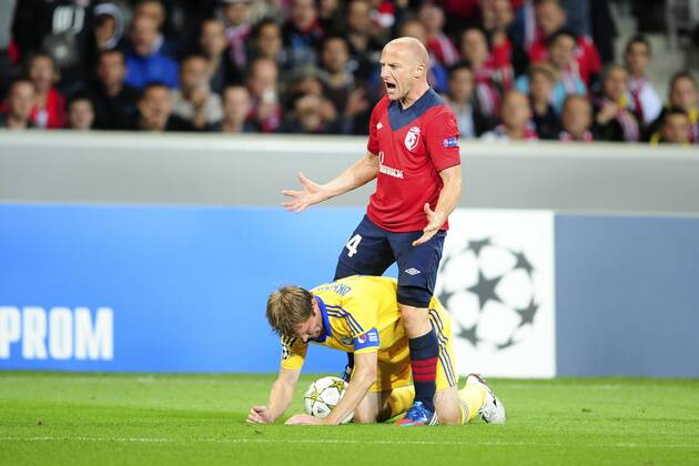 Florent Balmont (Losc) FOOTBALL : Losc Lille vs Fc Bate Borisov - champions League - 19 09 2012 JBAutissier Panoramic 