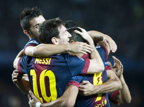 2012 2013 - Champions League - UEFA - FC Barcelona (Barca) - FC Spartak Moskau; Lionel Messi 