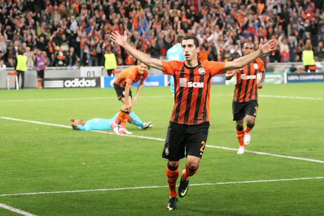 Henrik Mkhitaryan FC Shakhtar Donetsk - FC Nordsjaelland, Champions League Group E at the Donbass Arena, Donetsk, Ukraine, September 19, 2012 