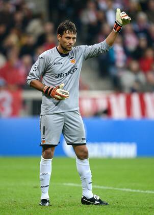 FUSSBALL CHAMPIONS LEAGUE SAISON 2012 2013 GRUPPENPHASE FC Bayern München - FC Valencia 19.09.2012 Torwart Diego Alves (Valencia CF)