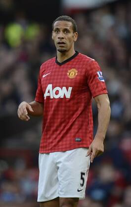 Rio Ferdinand of Manchester United - Barclays Premier League - Manchester Utd vs Tottenham - Old Trafford Stadium - Manchester - 29 09 12 - Picture Simon Bellis Sportimage EDITORIAL USE ONLY. No use with unauthorised audio, video, data, fixture lists, club league logos or live services. Online in-match use limited to 120 images, no video emulation. No use in betting, games or single club league player publications.
