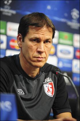 Rudi Garcia - Trainer LOSC - Pressekonferenz Lille OSC LOSC - Champions League - 01 10 2012 JBAutissier Panoramic 