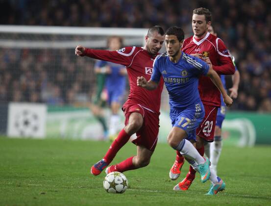 Copenhagen 2012-10-02 Champions League FC Nordsjaelland vs Chelsea FC CFC Eden Hazard KP0520002 