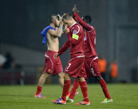 02-10-2012: Champions League, FC Nordsjaelland (FCN) - Chelsea FC: Nicolai Stokholm, FC Nordsjaelland FCN. 