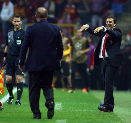 UEFA Champions league group H soccer match between Galatasaray v Braga SC (Sporting) at Turk Telekom Arena Stadium in Istanbul, Turkey. 02.10.2012 Match Scored: Galatasaray 0 - Braga 2 Pictured: Coach Jose Peseiro of Braga. 