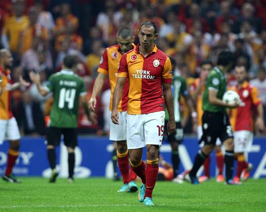 UEFA Champions league group H soccer match between Galatasaray v Braga SC (Sporting) at Turk Telekom Arena Stadium in Istanbul, Turkey. 02.10.2012 Match Scored: Galatasaray 0 - Braga 2 Pictured: Umut Bulut of Galatasaray. 