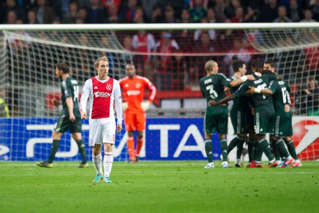 Christian Eriksen of Ajax Ajax v Real Madrid UEFA Champions League 2012 2013 xVIxxIVx 1177068