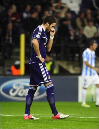 Bram Nuytinck ( Anderlecht ) : RSC Anderlecht vs FC Malaga - Ligue des Champions - 03 10 2012 PhotoNews