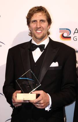 10 05 2012 - Dirk Nowitzki - Dirk Nowitzki receives the Transatlantic Partnership Award of the AmCham Germany for his social engagement in Berlin, Germany Transatlantic Partnership Award , 2012 
