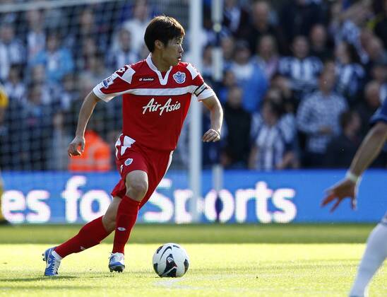 Football -Premier League- West Bromwich Albion v Queens Park Rangers QPR-Queens Park Rangers QPR Ji-Sung Park at The Hawthorns