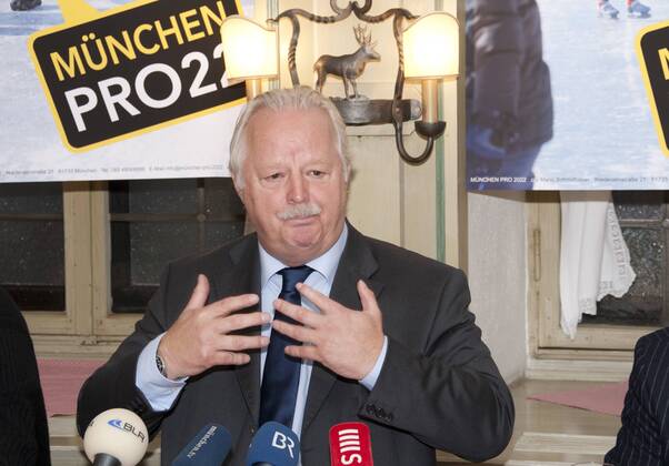 München,Presseinformation zu München PRO22 Olympische und Paraolympische Winterspiele 2022, Mario Schmidbauer CSU Stadtrat im Ratskeller