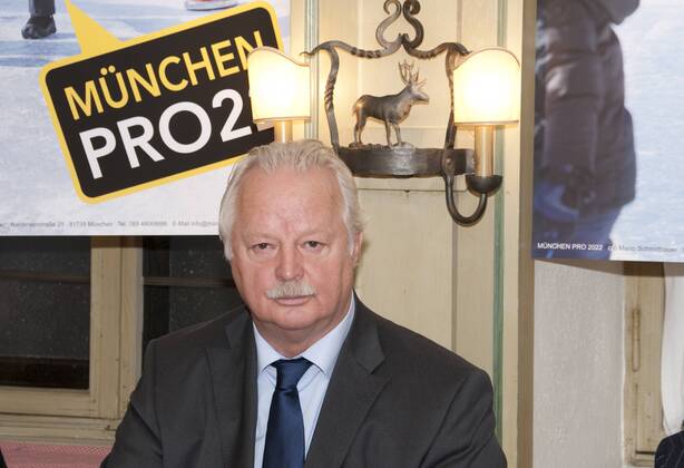 München,Presseinformation zu München PRO22 Olympische und Paraolympische Winterspiele 2022, Mario Schmidbauer CSU Stadtrat im Ratskeller