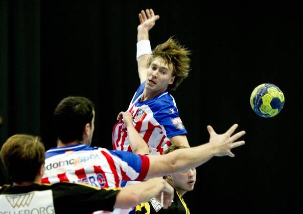 Göteborg Sweden 2012 10 17 EHF Men s Champions League 2012 13 SWE IK Sävehof vs ESP BM Atletico Madrid Jonas Källman --- KP0300003 