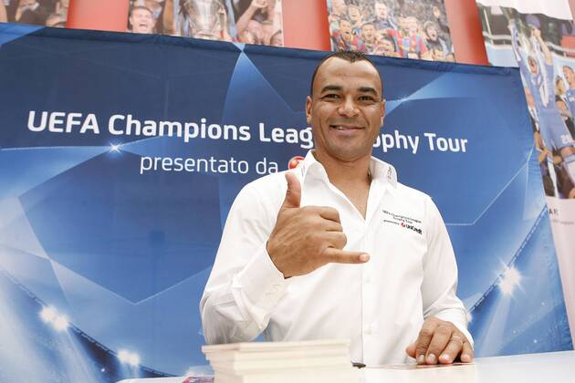 Marcos Cafu Rom 19 10 2012 Piazza del Popolo, Ankunft des Champions League Pokals. Photo Matteo Minnella Insidefoto Matteo Minnella