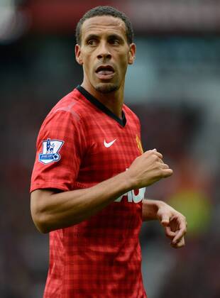 Rio Ferdinand of Manchester United - Barclays Premier League - Manchester United (ManU) vs Stoke City - Old Trafford Stadium - Manchester - 20 10 12 - EDITORIAL USE ONLY. No use with unauthorised audio, video, data, fixture lists, club league logos or live services. Online in-match use limited to 120 images, no video emulation. No use in betting, games or single club league player publications.