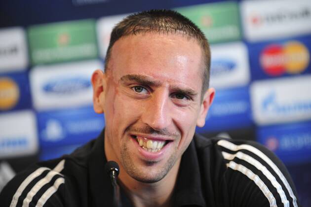 Franck Ribery FOOTBALL : Conference de presse du Bayern de Munich - Champions League - 22 10 2012 JBAutissier Panoramic 