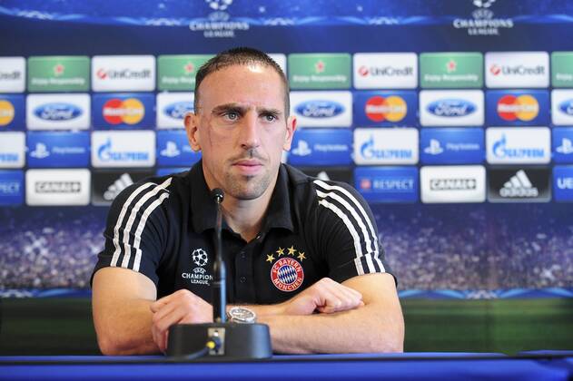 Franck Ribery FOOTBALL : Conference de presse du Bayern de Munich - Champions League - 22 10 2012 JBAutissier Panoramic 
