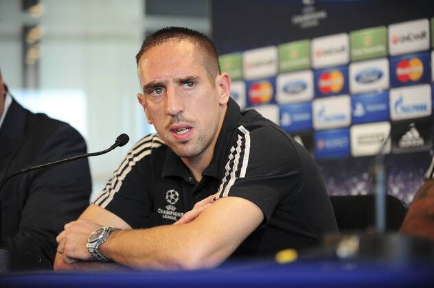 Franck Ribery FOOTBALL : Conference de presse du Bayern de Munich - Champions League - 22 10 2012 JBAutissier Panoramic 