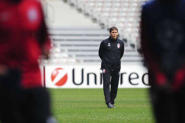 Rudi Garcia - entraineur Losc FOOTBALL : Entrainement du LOSC au Grand Stade - Champions League - 22 10 2012 JBAutissier Panoramic 