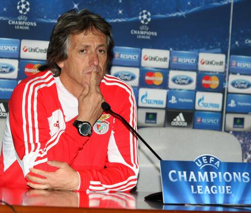 Russian Federation. Moscow. 22 oct. 2012. Olympic stadium LUZHNIKI . Group stage of UEFA CHAMPIONS LEAGUE 2012-2013. FC SPARTAK Moscow - SL Benfica Portugal. Press-conf. before game. Jorge Jesus - Head coach of SL Benfica Portugal. 