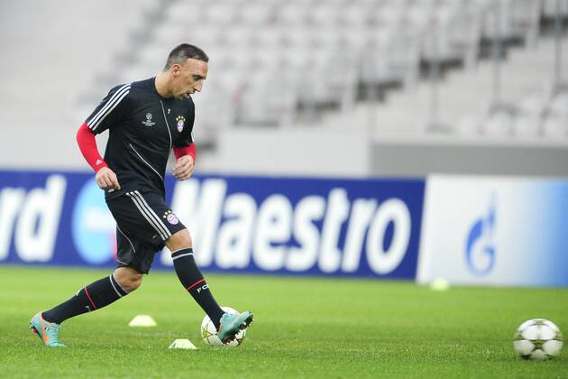 Franck Ribery FOOTBALL : entrainement du Bayern de Munich - Champions League - 22 10 2012 JBAutissier Panoramic 