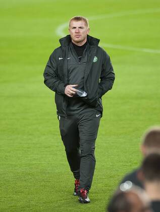UEFA - Champions league - Training - camp nou - Futbol Club Barcelona - Celtic Glasgow Football Club - Celtic Football Club - futbol - soccer - Neil Lennon 