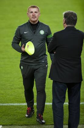 UEFA - Champions league - Training - camp nou - Futbol Club Barcelona - Celtic Glasgow Football Club - Celtic Football Club - futbol - soccer - Neil Lennon 