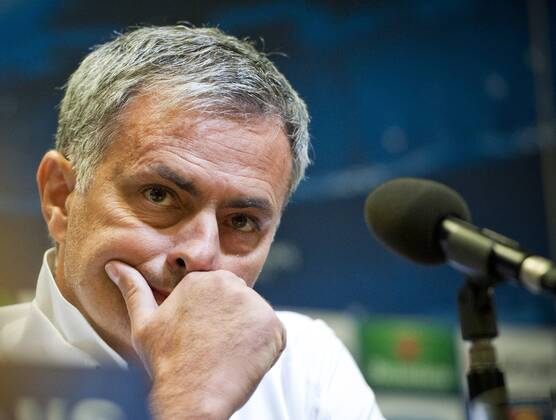 Borussia Dortmund - Real Madrid - Champions League 2012 2013 - Group D - Matchday 3 Giornata Jose Mourinho, coach and manager of Real Madrid C.F., in the press conference before the match Signal Iduna Park ( Westfalen Stadion) - Dortmund - Germany - 23 10 2012 