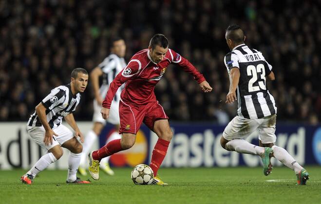 Champions League, FC Nordsjaelland (FCN)-Juventus Juve Turin 1:1 Sebastian Giovinco, Juventus., Mikkel Beckmann, FC Nordsjaelland FCN., Arturo Vidal, Juventus. 