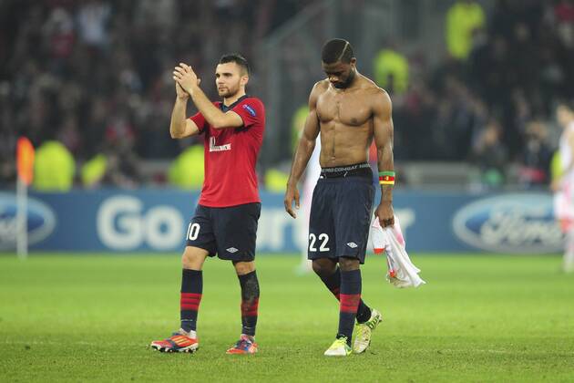 Marvin Martin et Aurelien Chedjou (Lille) OSC Lille LOSC - FC Bayern München xJBAutissierxPanoramicx 