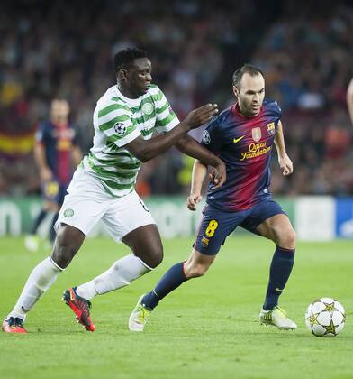 Champions League 2012 2013 FC Barcelona Barca - Celtic Glasgow Victor Wanyama - Andres Iniesta 