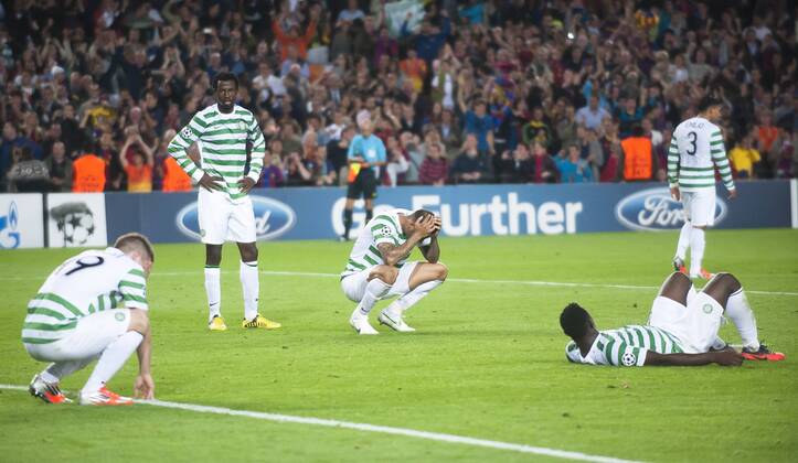 Champions League 2012 2013 FC Barcelona Barca - Celtic Glasgow Enttäuschung Glasgow 