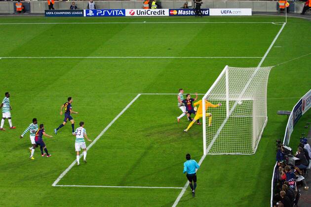 23 10 2012. Barcelona, Champions League, Estadio Camp Nou, FC Barcelona Barca vs Celtic FC Glasgow, FC Barcelona, Jordi Alba Tor 