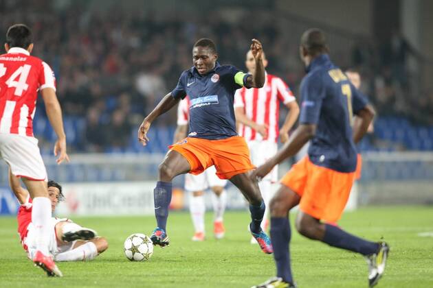 Mapou Yanga Mbiwa Montpellier HSC vs Olympiacos Piräus - xRichardGosselinxPanoramicx