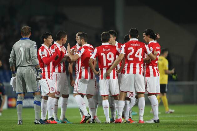 Jubel Piräus Montpellier HSC vs Olympiacos Piräus - xRichardGosselinxPanoramicx