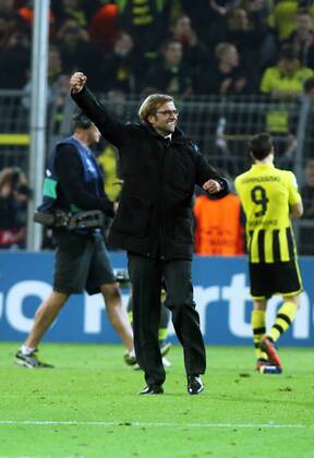 Trainer Jürgen Jürgen Klopp Jubel Freude Emotion BvB Borussia Dortmund - Real Madrid 24.10.2012 Fußball Fussball Signal-Iduna-Park Dortmund Herren UEFA Championsleague Saison 2012 2013