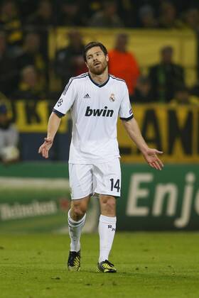 Dortmund,CL,Borussia Dortmund-Real Madrid 2-1 am 24.10.2012 Xabi ALONSO (Real Madrid) ist entsetzt