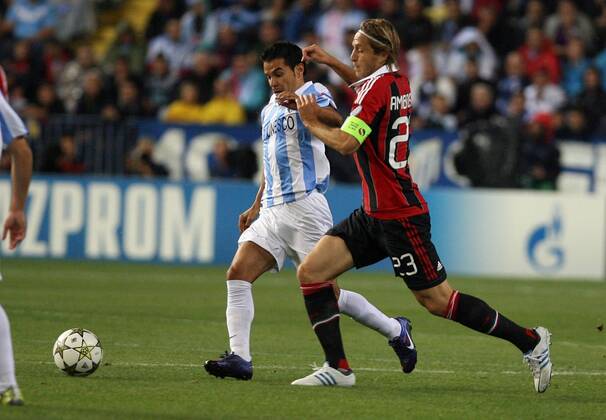Malaga CF - AC Mailand; Javier Saviola - Massimo Ambrosini 