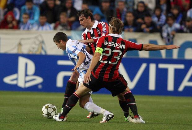 Malaga CF - AC Mailand; Portillo - Massimo Ambrosini 