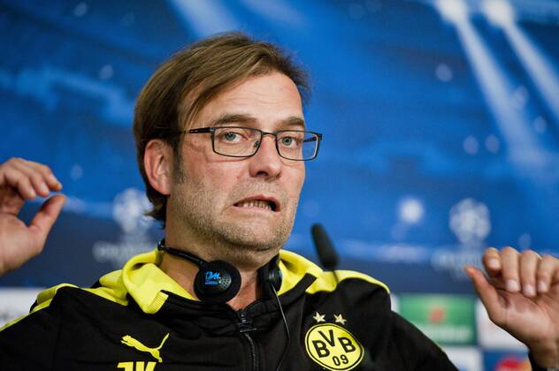 Real Madrid, Borussia Dortmund, Champions League 2012 2013, Matchday 4, Jornada 4, Giornata 4, Group Stage- Group D, Fase de Grupos - Grupo D, Fase a Gruppi- Gruppo D Jurgen Klopp, coach and manager of Borussia Dortmund, in the press conference before the match Jurgen Klopp, allenatore del Borussia Dortmund, nella conferenza prima della partita Jurgen Klopp, treinador do Borussia Dortmund, na conferencia de imprensa antes do jogo Estadio Santiago Bernabeu, Madrid, Spain - Spagna - Espanha, 05 11 2012