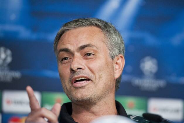 Real Madrid, Borussia Dortmund, Champions League 2012 2013, Matchday 4, Jornada 4, Giornata 4, Group Stage- Group D, Fase de Grupos - Grupo D, Fase a Gruppi- Gruppo D Jose Mourinho, coach and manager of Real Madrid C.F., in the press conference before the match Jose Mourinho, allenatore del Real Madrid, nella conferenza prima della partita Jose Mourinho, treinador do Real Madrid, na conferencia de imprensa antes do jogo Estadio Santiago Bernabeu, Madrid, Spain - Spagna - Espanha, 05 11 2012