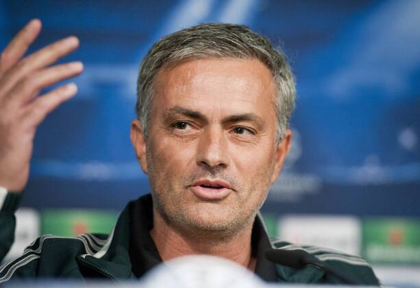 Real Madrid, Borussia Dortmund, Champions League 2012 2013, Matchday 4, Jornada 4, Giornata 4, Group Stage- Group D, Fase de Grupos - Grupo D, Fase a Gruppi- Gruppo D Jose Mourinho, coach and manager of Real Madrid C.F., in the press conference before the match Jose Mourinho, allenatore del Real Madrid, nella conferenza prima della partita Jose Mourinho, treinador do Real Madrid, na conferencia de imprensa antes do jogo Estadio Santiago Bernabeu, Madrid, Spain - Spagna - Espanha, 05 11 2012