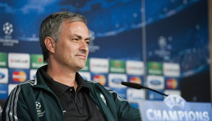Real Madrid, Borussia Dortmund, Champions League 2012 2013, Matchday 4, Jornada 4, Giornata 4, Group Stage- Group D, Fase de Grupos - Grupo D, Fase a Gruppi- Gruppo D Jose Mourinho, coach and manager of Real Madrid C.F., in the press conference before the match Jose Mourinho, allenatore del Real Madrid, nella conferenza prima della partita Jose Mourinho, treinador do Real Madrid, na conferencia de imprensa antes do jogo Estadio Santiago Bernabeu, Madrid, Spain - Spagna - Espanha, 05 11 2012