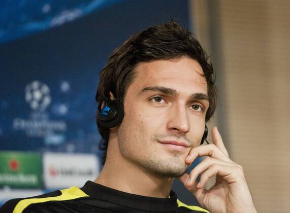 Real Madrid, Borussia Dortmund, Champions League 2012 2013, Matchday 4, Jornada 4, Giornata 4, Group Stage- Group D, Fase de Grupos - Grupo D, Fase a Gruppi- Gruppo D Mats Hummels, player Borussia Dortmund, in the press conference before the match Mats Hummels, giocatore del Borussia Dortmund, nella conferenza prima della partita Mats Hummels, jogador do Borussia Dortmund, na conferencia de imprensa antes do jogo Estadio Santiago Bernabeu, Madrid, Spain - Spagna - Espanha, 05 11 2012